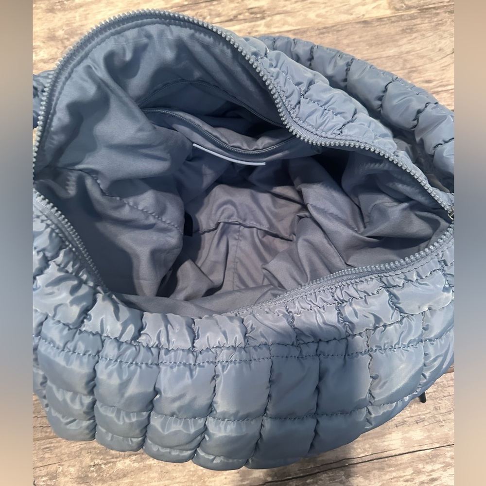 Free People Quilted Carryall Bag - Blueberry - Picture 8 of 10
